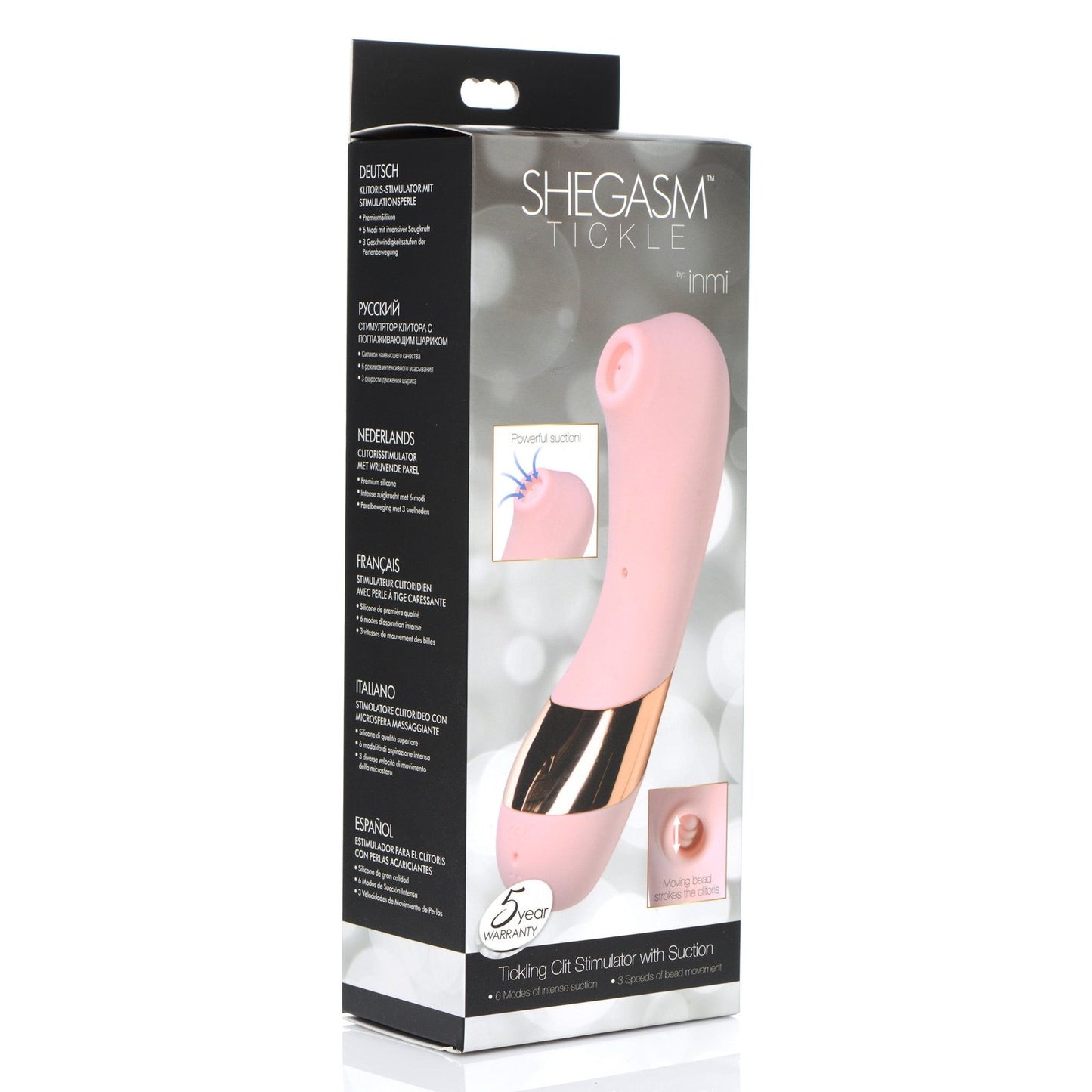 Shegasm Tickle Tickling Stimulator With Suction
