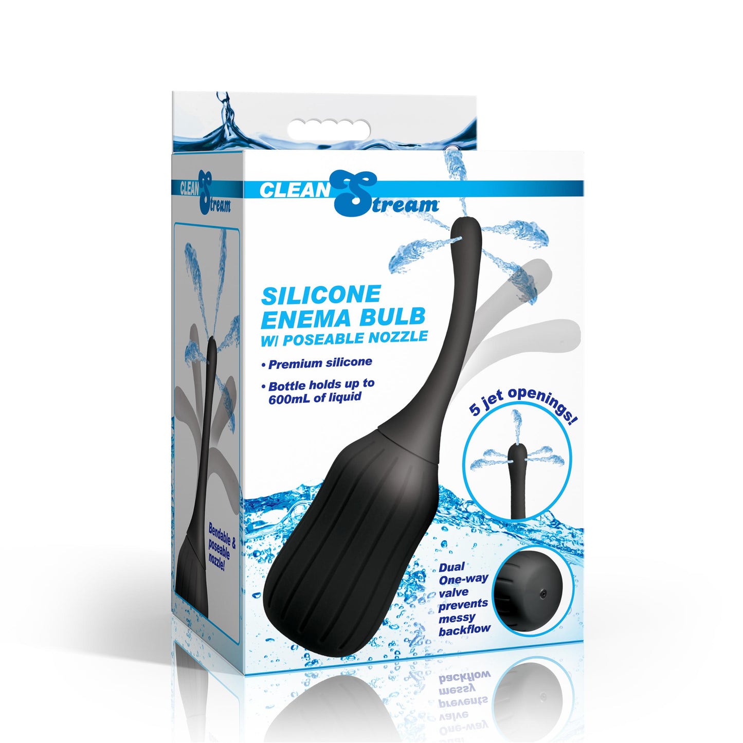 Silicone Enema Bulb W/ Poseable Nozzle