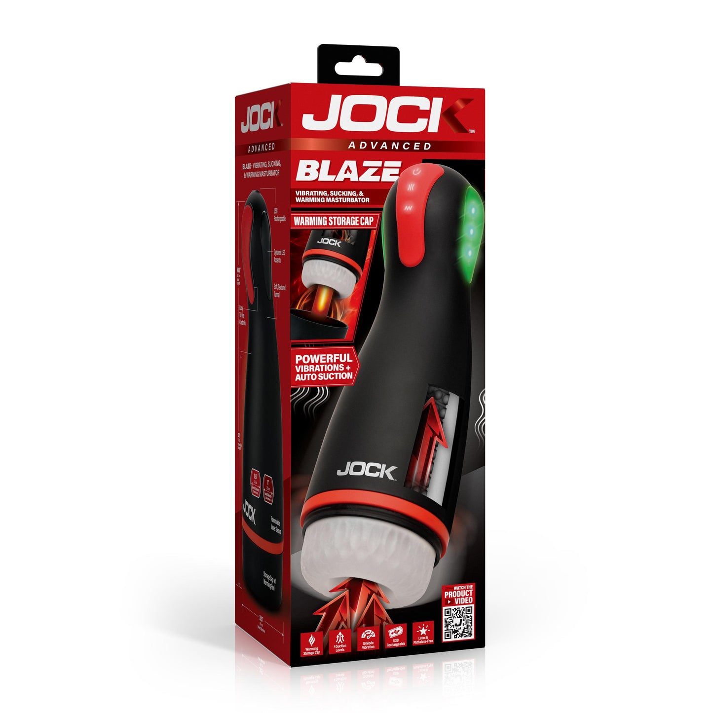 Blaze Vibrating, Sucking, And Warming Masturbator