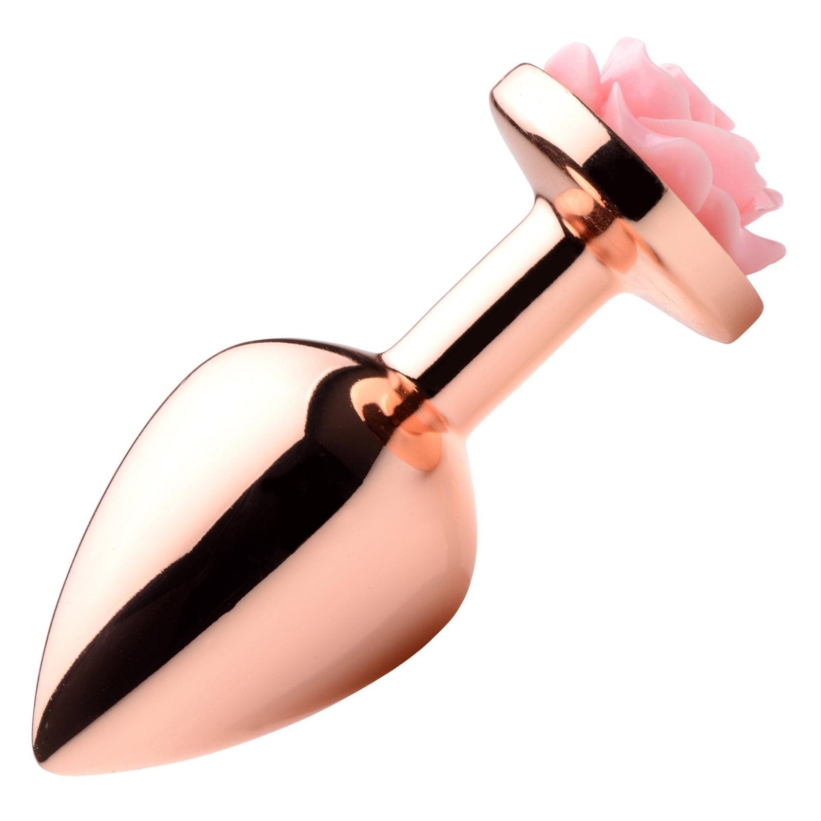 Rose Gold Anal Plug With Pink Flower MS - My Secret Sex Toy Delivery Rose Gold Anal Plug With Pink Flower MS - My Secret Sex Toy Delivery