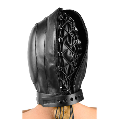 Padded Leather Hood