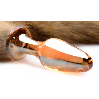 Fox Tail Glass Anal Plug