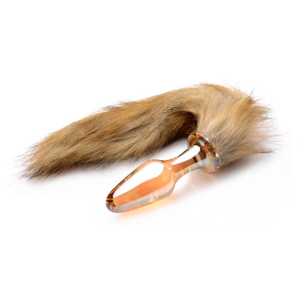 Fox Tail Glass Anal Plug