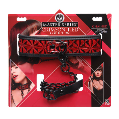 Crimson Tied Collar With Leash MS - My Secret Sex Toy Delivery Crimson Tied Collar With Leash MS - My Secret Sex Toy Delivery