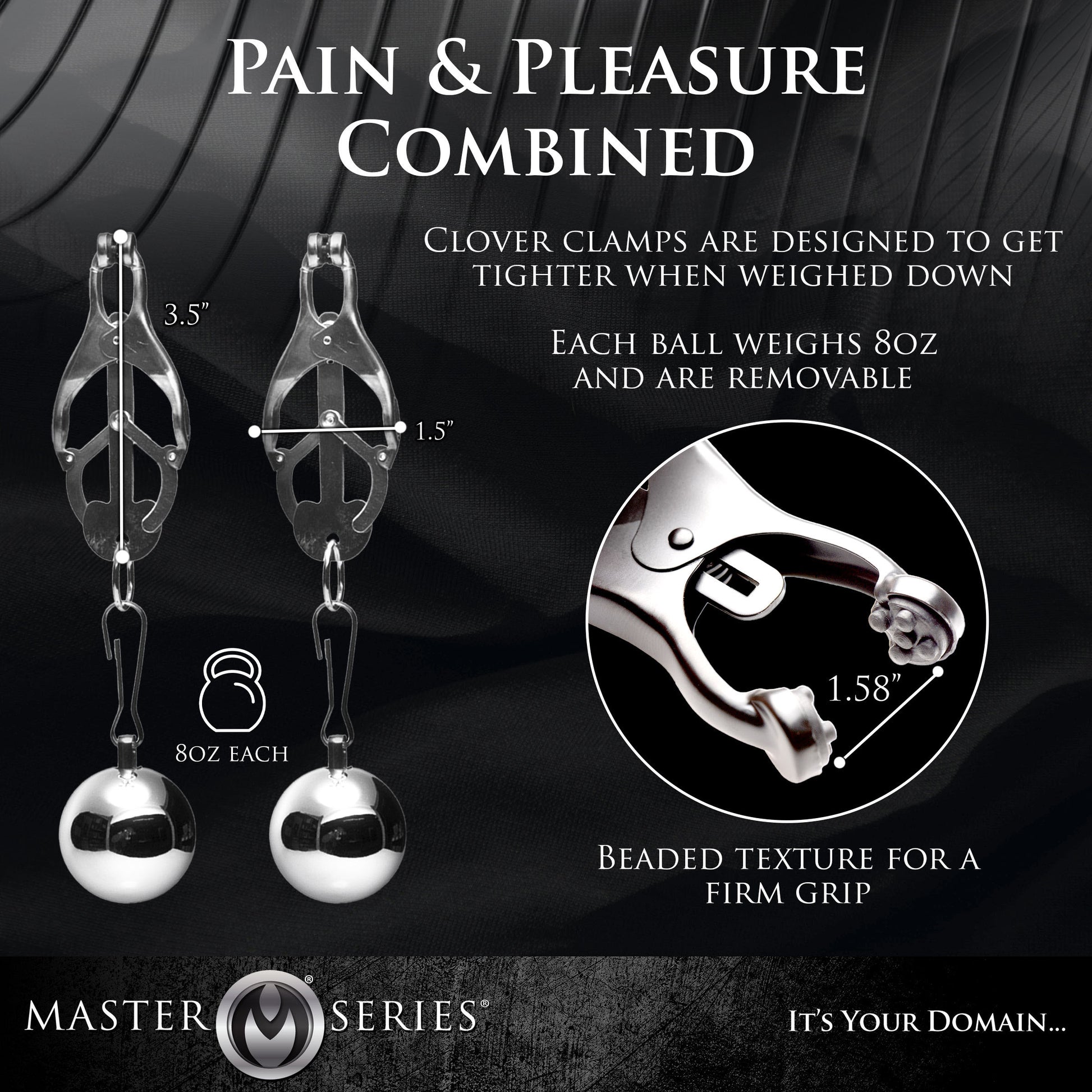 Deviant Monarch Weighted Nipple Clamps MS - My Secret Sex Toy Delivery Deviant Monarch Weighted Nipple Clamps MS - My Secret Sex Toy Delivery