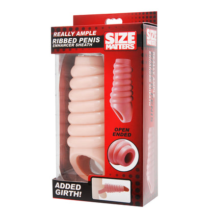 Really Ample Ribbed Penis Enhancer Sheath