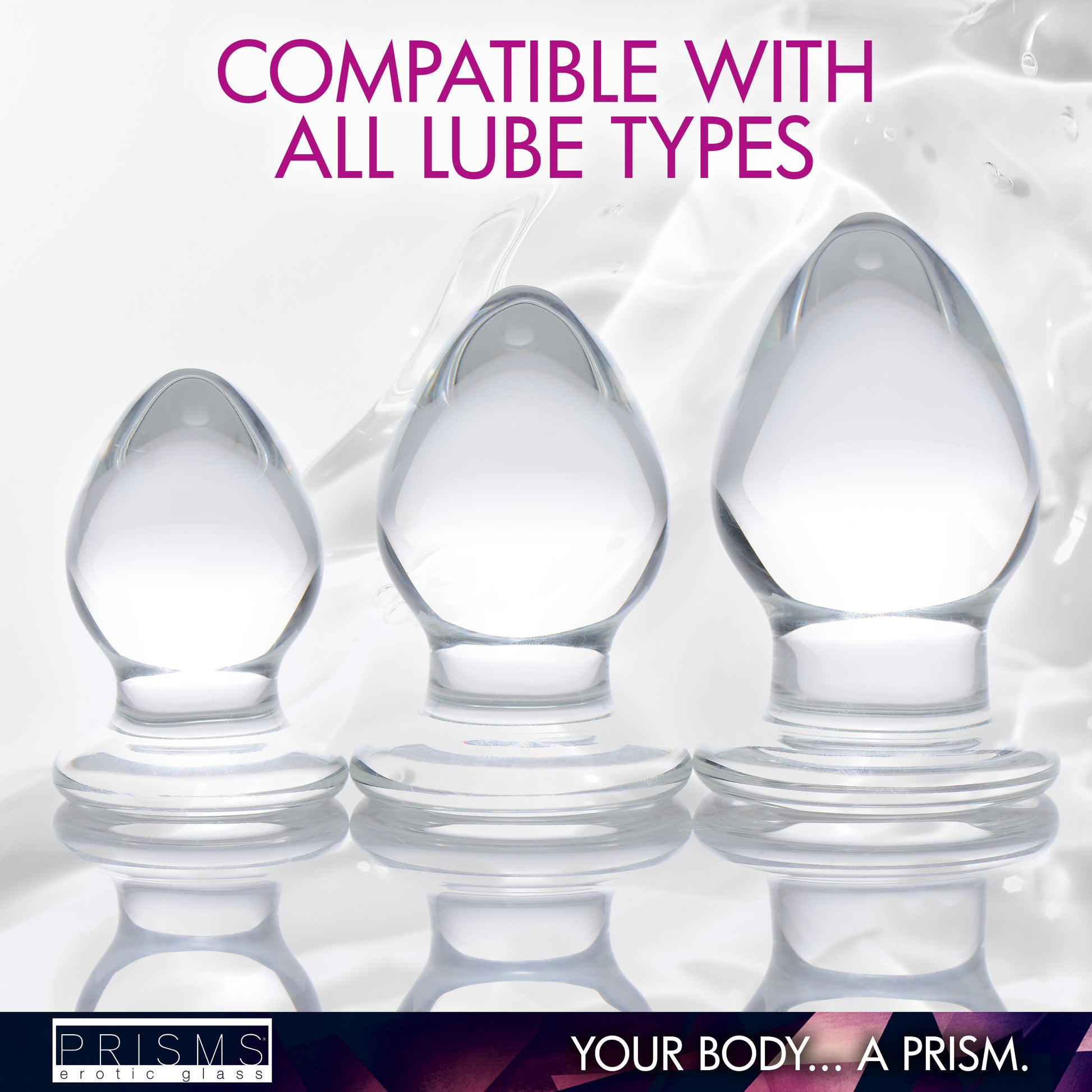 Triplets 3 Piece Glass Anal Plug Kit MS - My Secret Sex Toy Delivery Triplets 3 Piece Glass Anal Plug Kit MS - My Secret Sex Toy Delivery