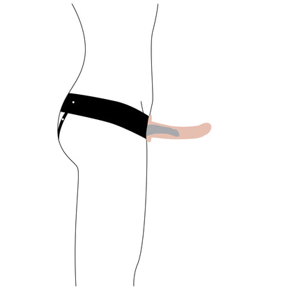 Erection Assist Hollow Strap-on Flesh