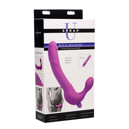 Royal Revolver Vibrating Strapless Silicone Strap On Dildo