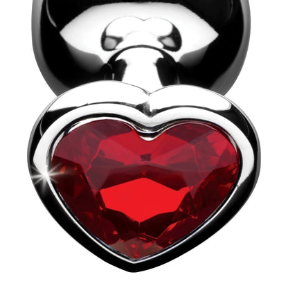 Red Heart Gem Anal Plug