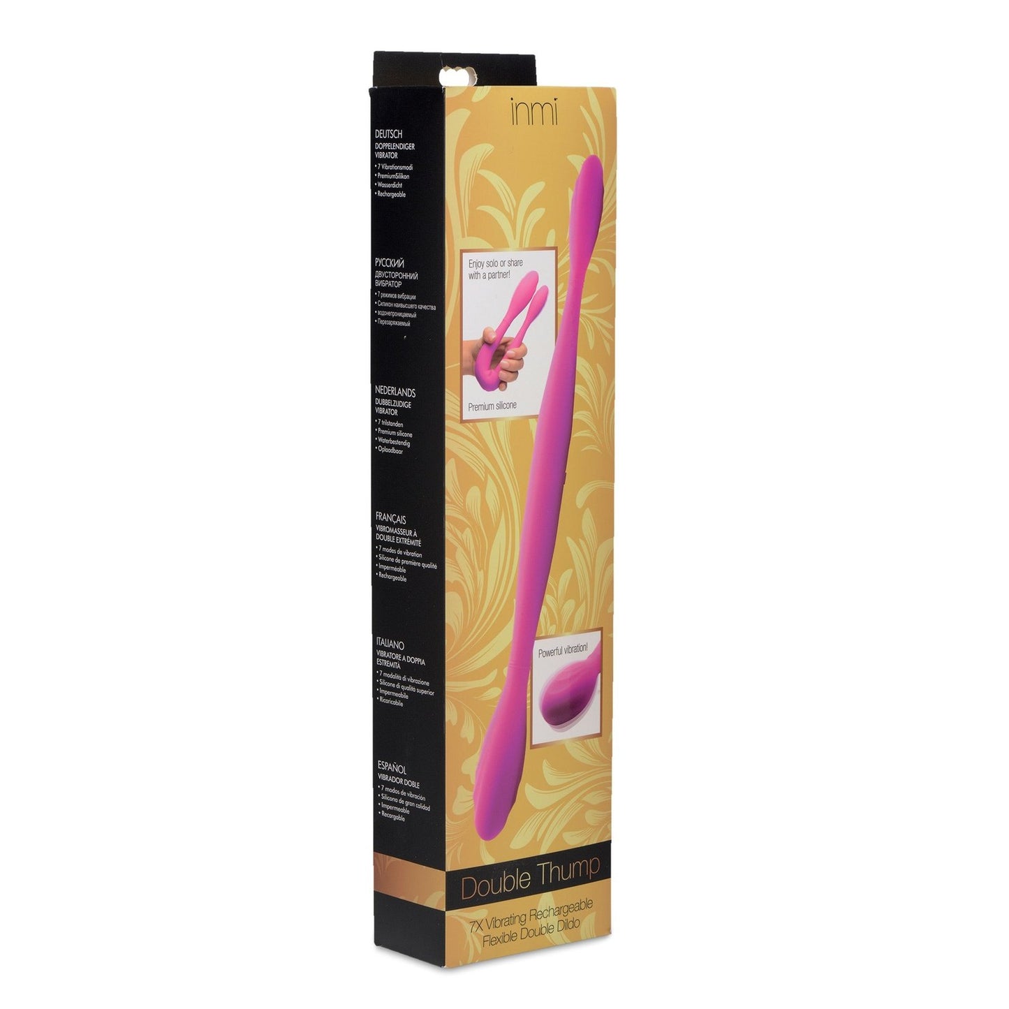 Double Thump 7x Rechargeable Silicone Double Dildo