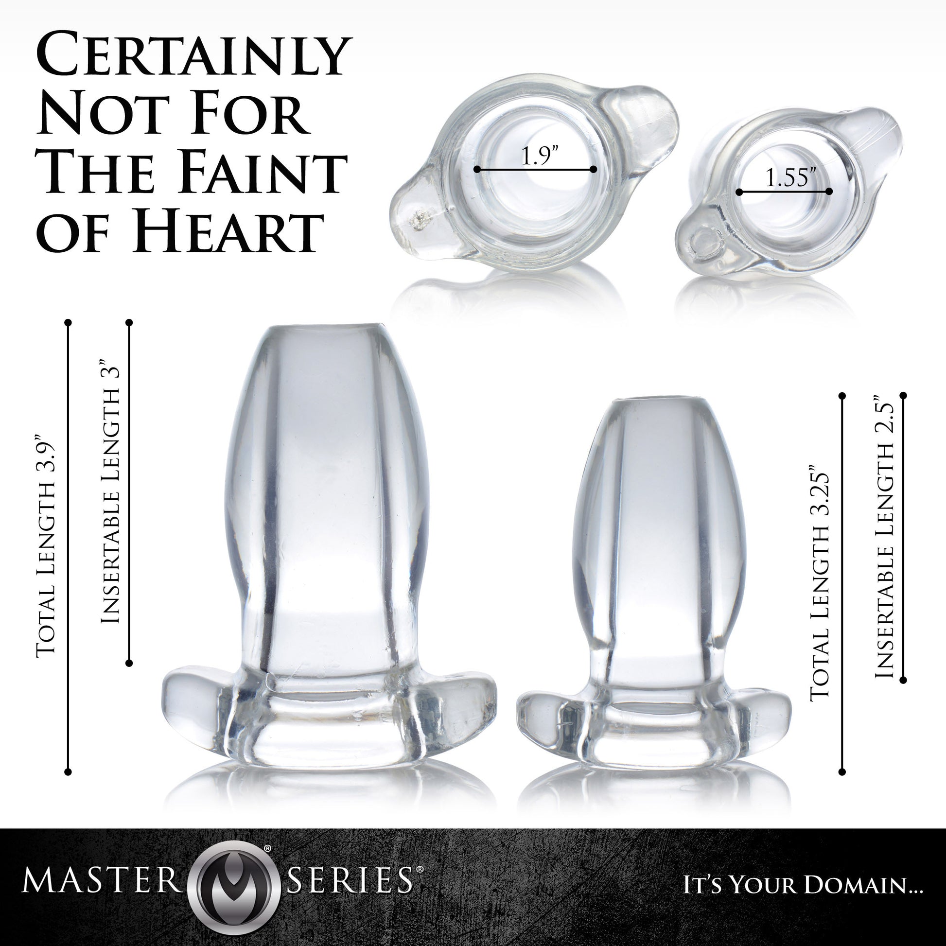 Gape Glory Clear Hollow Anal Plug MS - My Secret Sex Toy Delivery Gape Glory Clear Hollow Anal Plug MS - My Secret Sex Toy Delivery