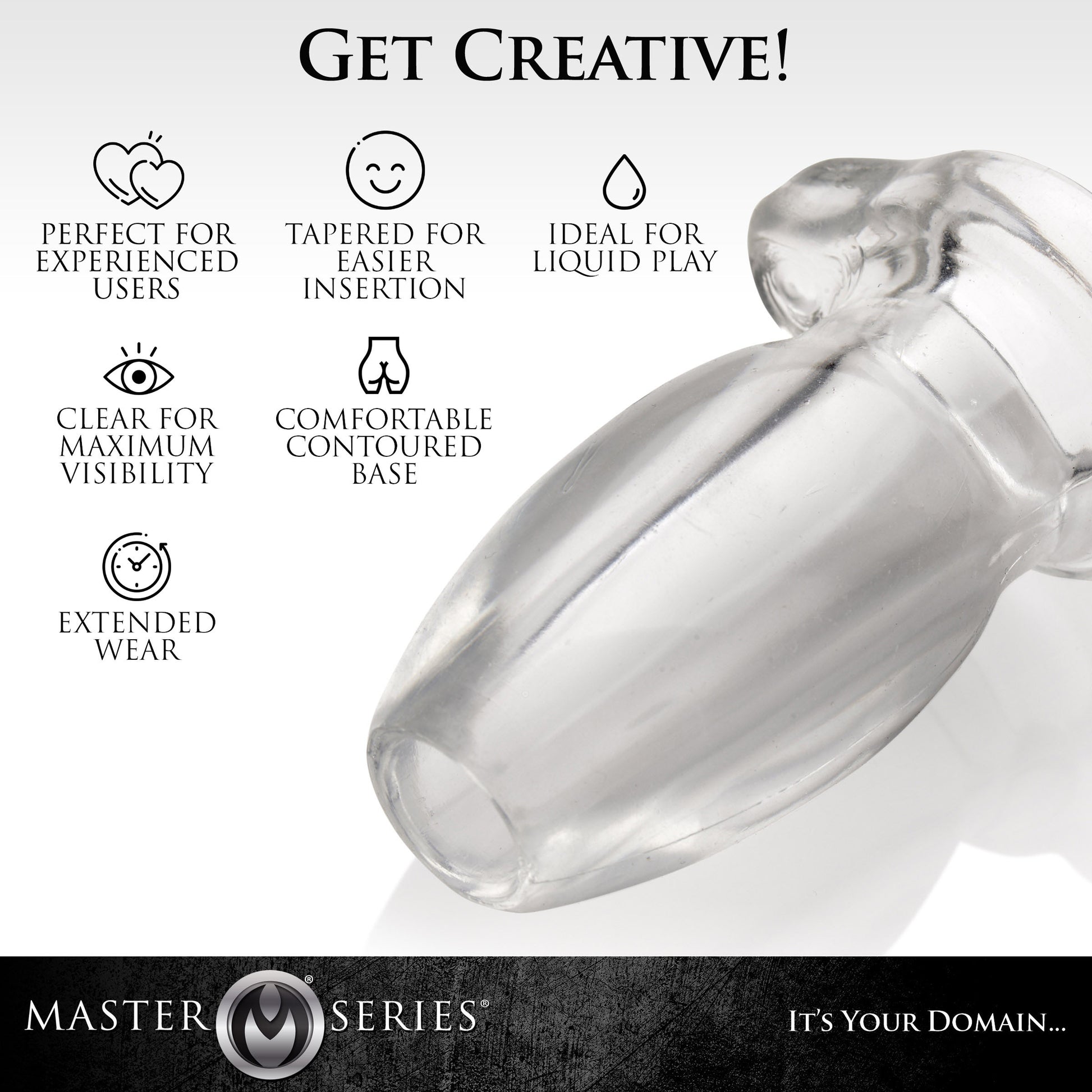 Gape Glory Clear Hollow Anal Plug MS - My Secret Sex Toy Delivery Gape Glory Clear Hollow Anal Plug MS - My Secret Sex Toy Delivery