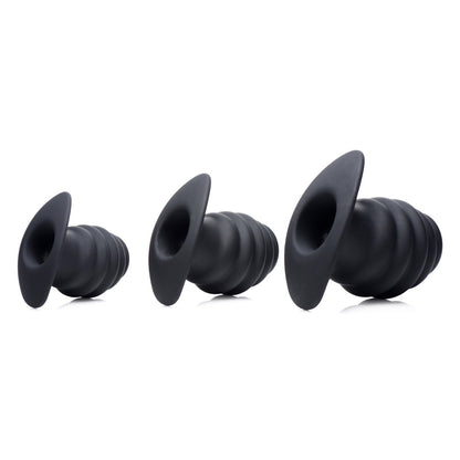 Hive Ass Tunnel Silicone Ribbed Hollow Anal Plug