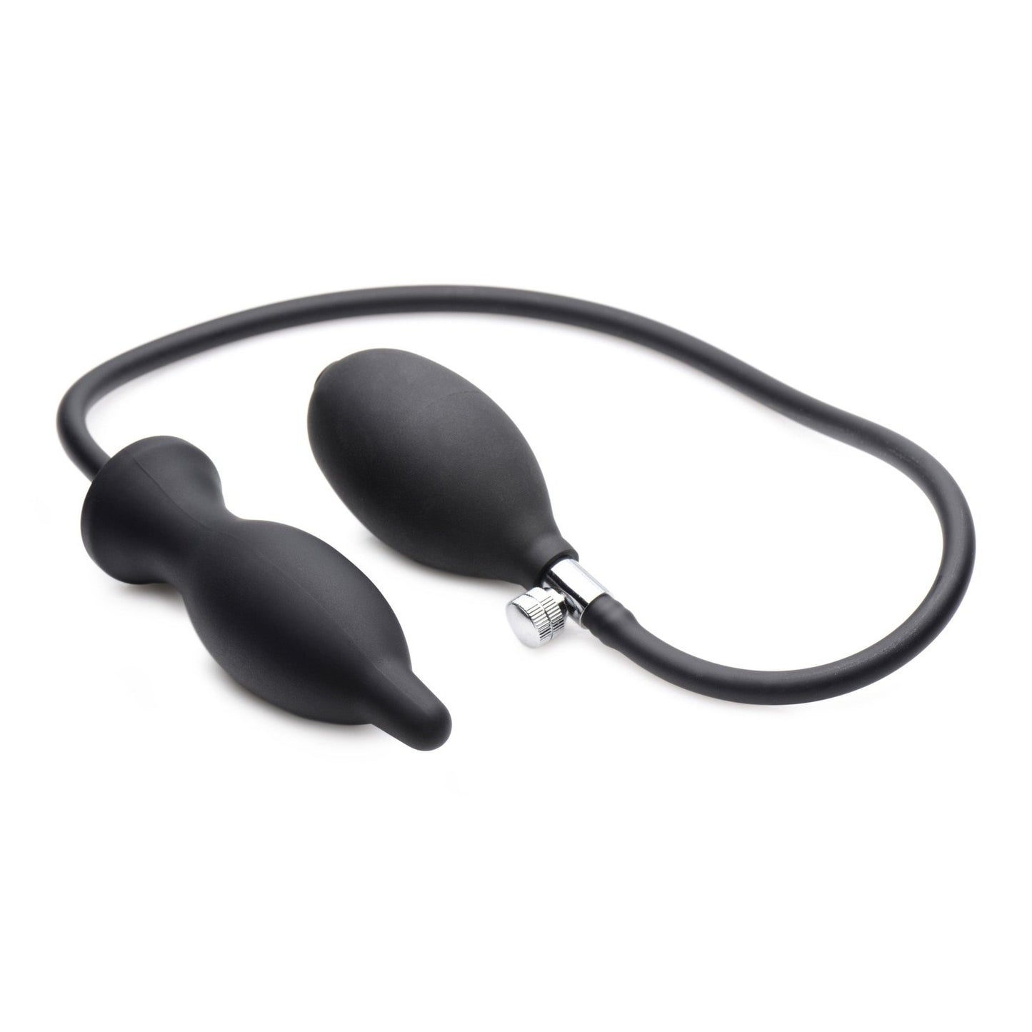 Dark Inflator Silicone Inflatable Anal Plug