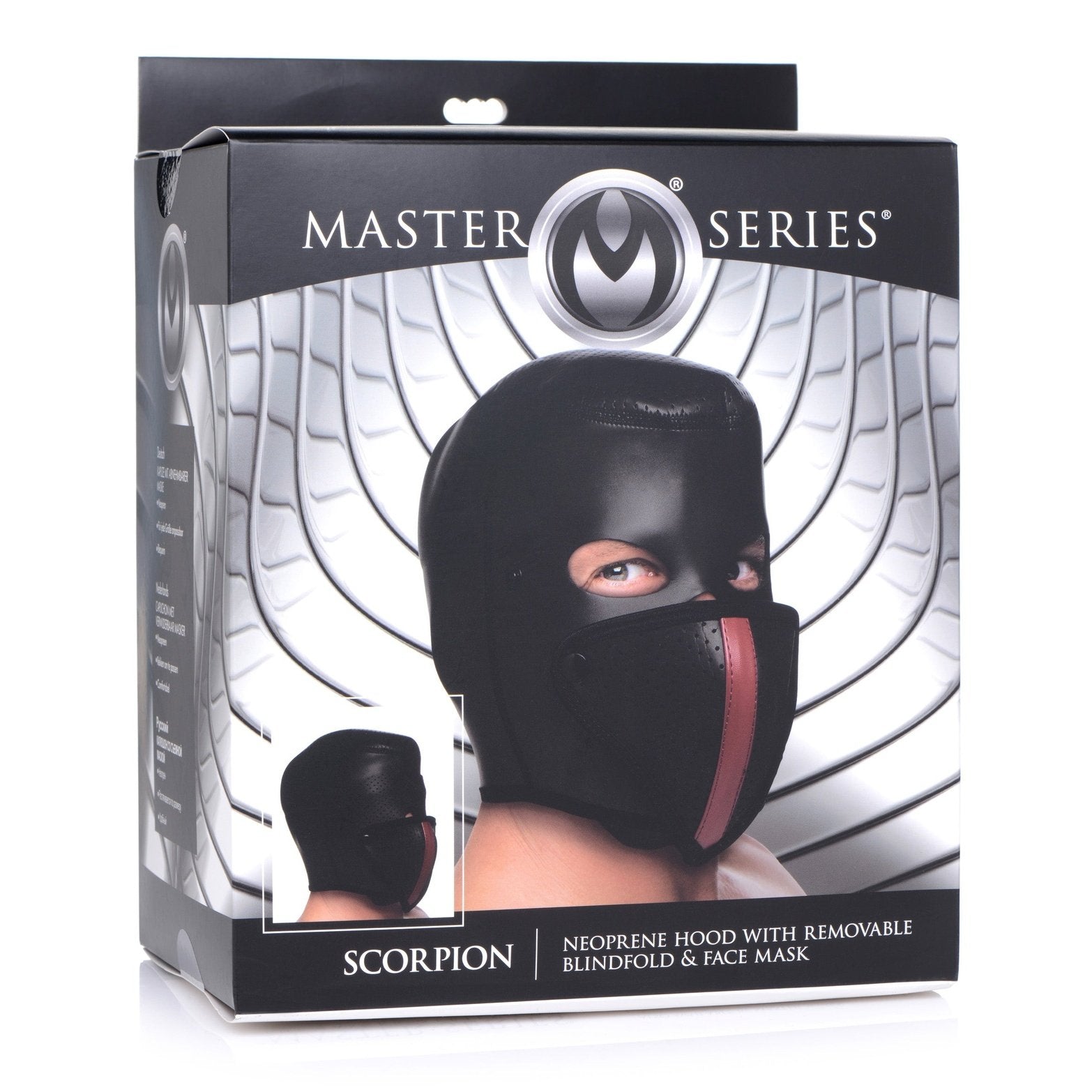 Scorpion Hood With Removable Blindfold And Face Mask MS - My Secret Sex Toy Delivery Scorpion Hood With Removable Blindfold And Face Mask MS - My Secret Sex Toy Delivery