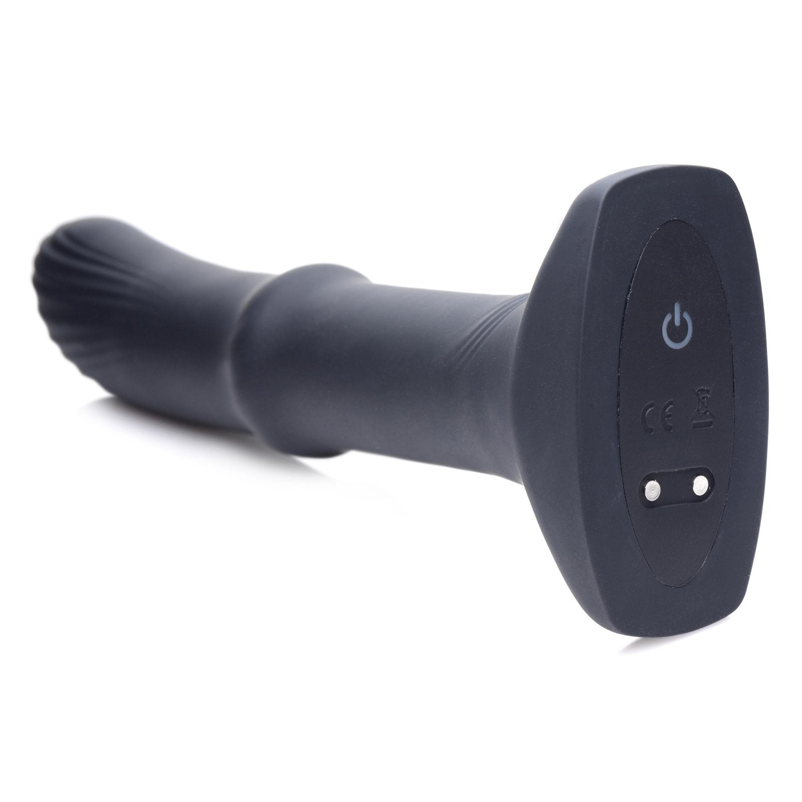 Sliding Shaft Silicone Anal Vibrating Plug