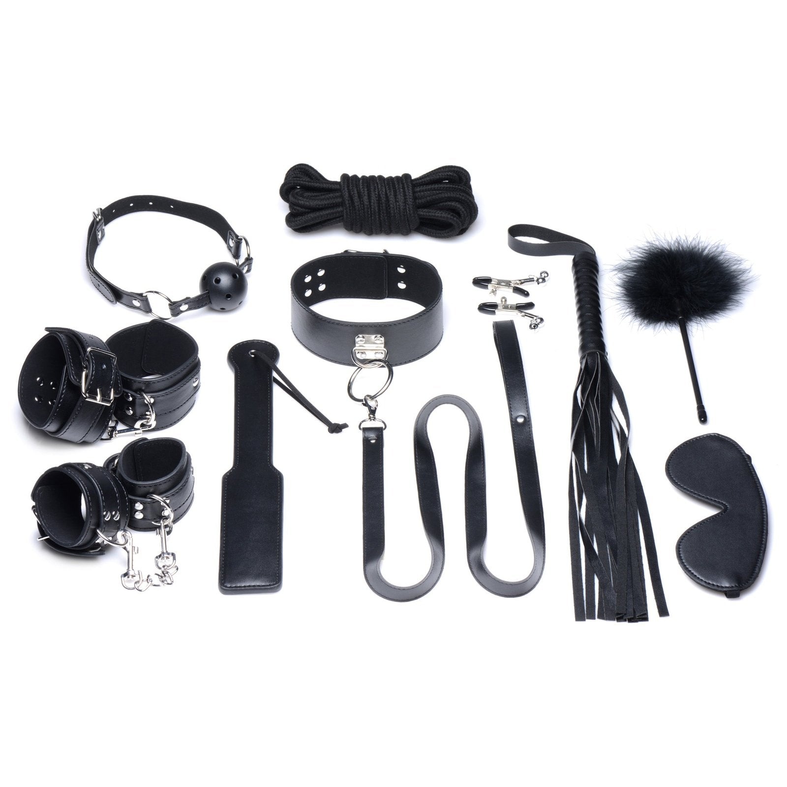 Deluxe 10 Piece Bondage Set