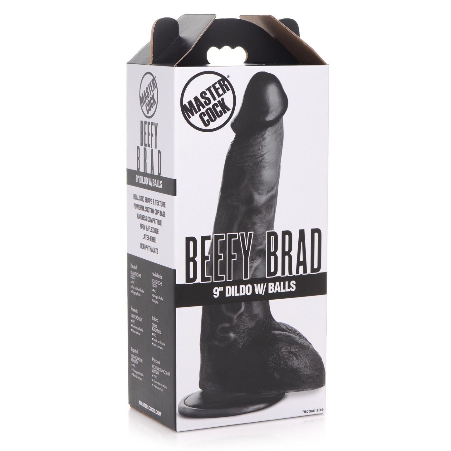 Beefy Brad 9 Inch Dildo With Balls