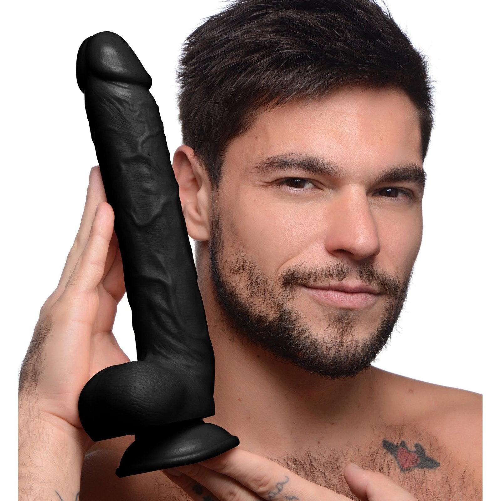 Long Logan 10 Inch Dildo With Balls