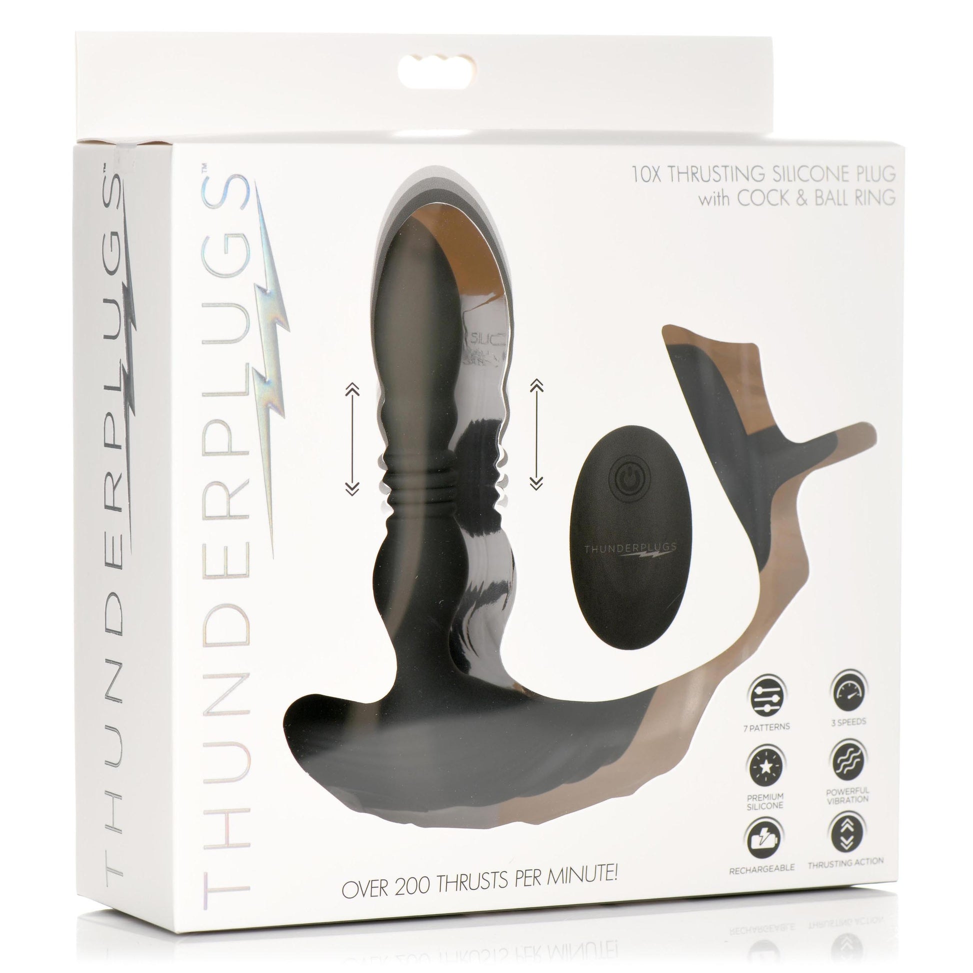 Thrusting Vibrator With Cock And Ball Ring And Remote MS - My Secret Sex Toy Delivery Thrusting Vibrator With Cock And Ball Ring And Remote MS - My Secret Sex Toy Delivery