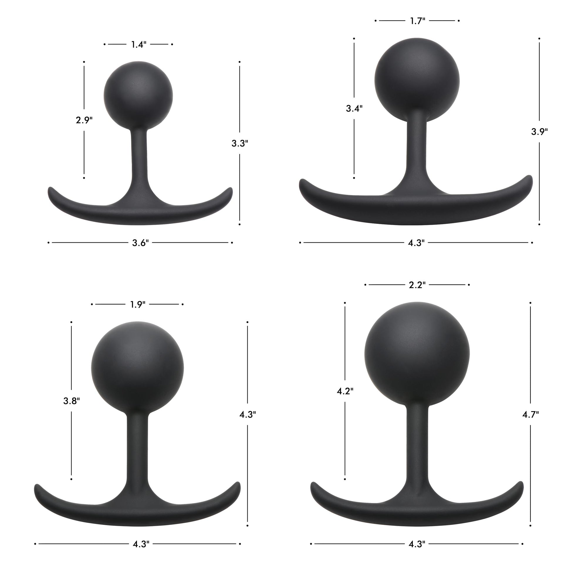 Premium Silicone Round Weighted Anal Plug - Xl MS - My Secret Sex Toy Delivery Premium Silicone Round Weighted Anal Plug - Xl MS - My Secret Sex Toy Delivery