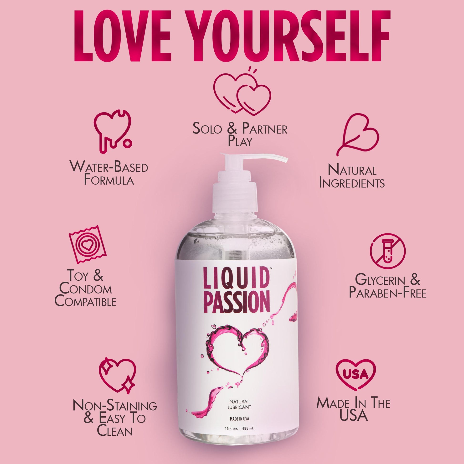 Liquid Passion Natural Lubricant - 16oz MS - My Secret Sex Toy Delivery Liquid Passion Natural Lubricant - 16oz MS - My Secret Sex Toy Delivery