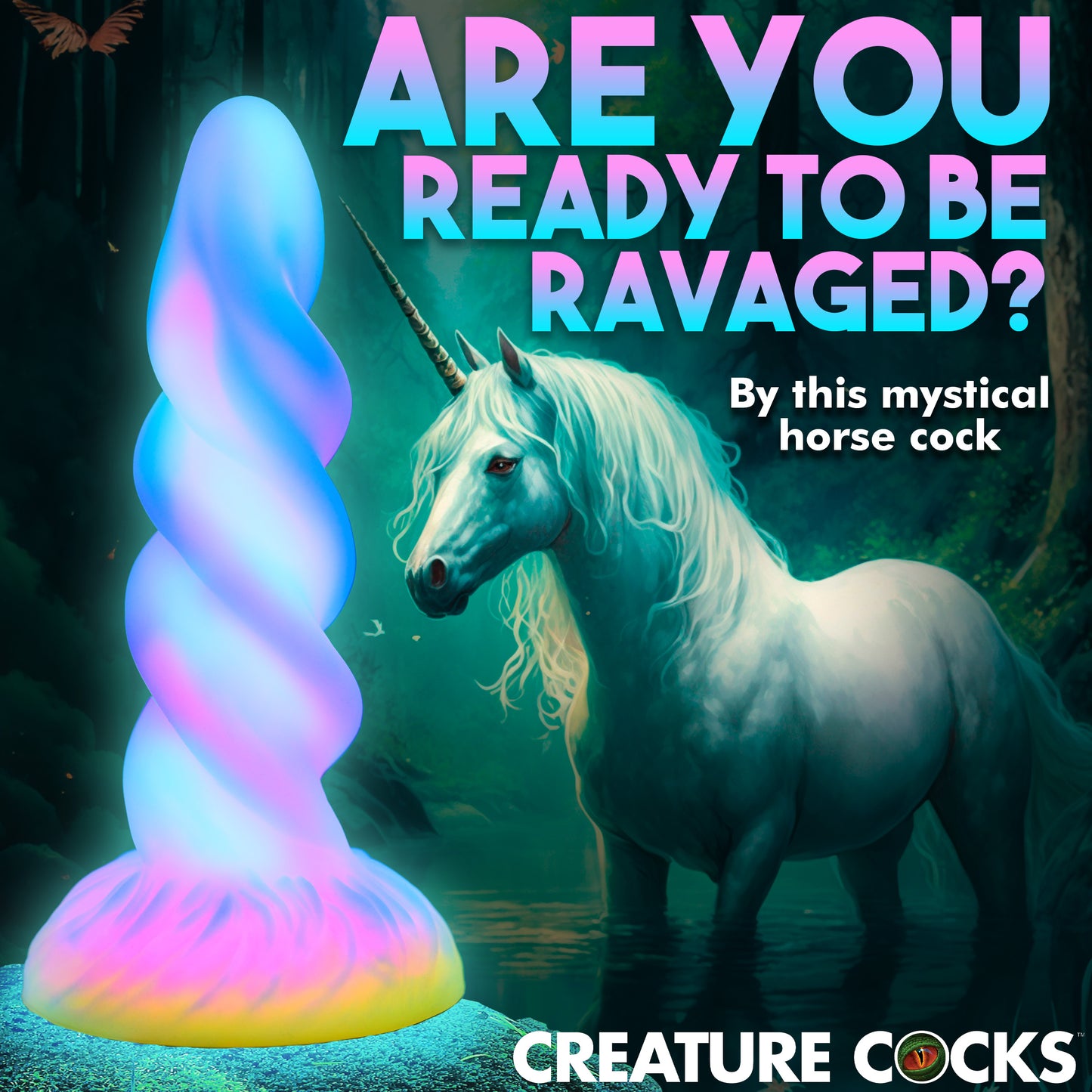 Moon Rider Glow-in-the-dark Unicorn Dildo