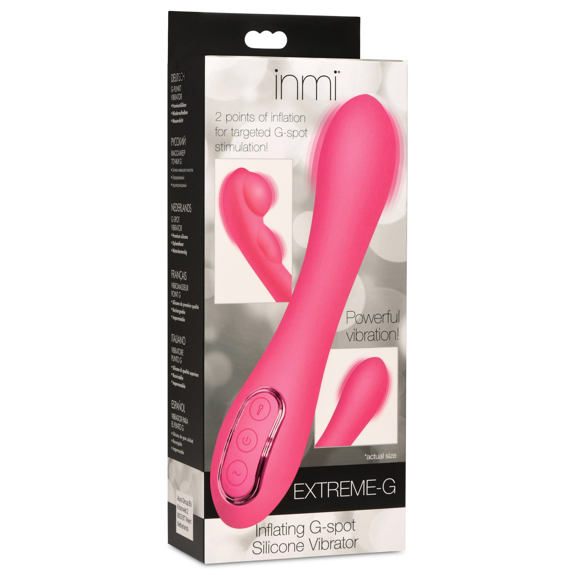 Extreme-g Inflating G-spot Silicone Vibrator MS - My Secret Sex Toy Delivery Extreme-g Inflating G-spot Silicone Vibrator MS - My Secret Sex Toy Delivery
