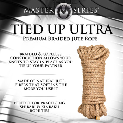 Premium Braided Jute Bondage Rope - 50 Feet