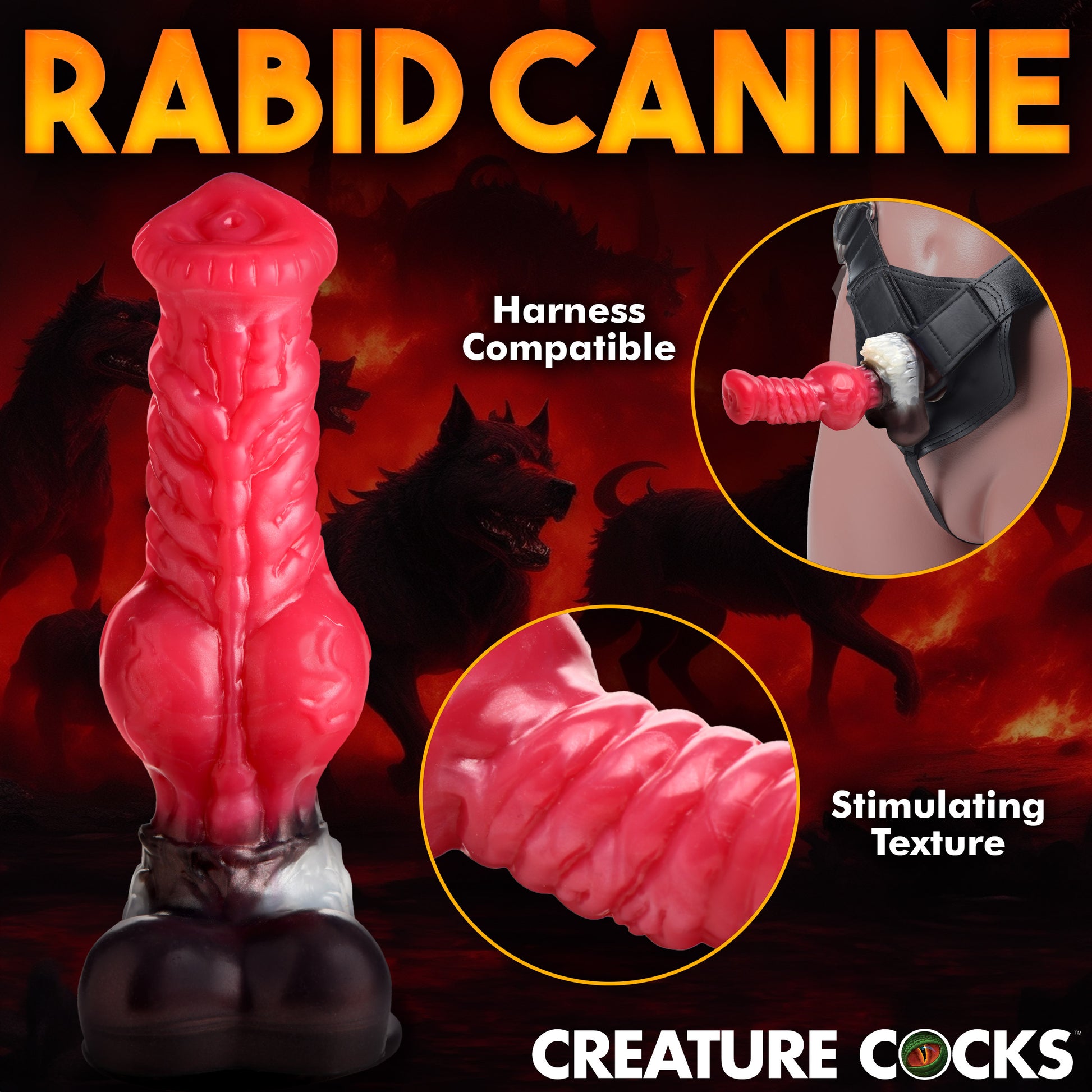 Cujo Canine Silicone Dildo - Large