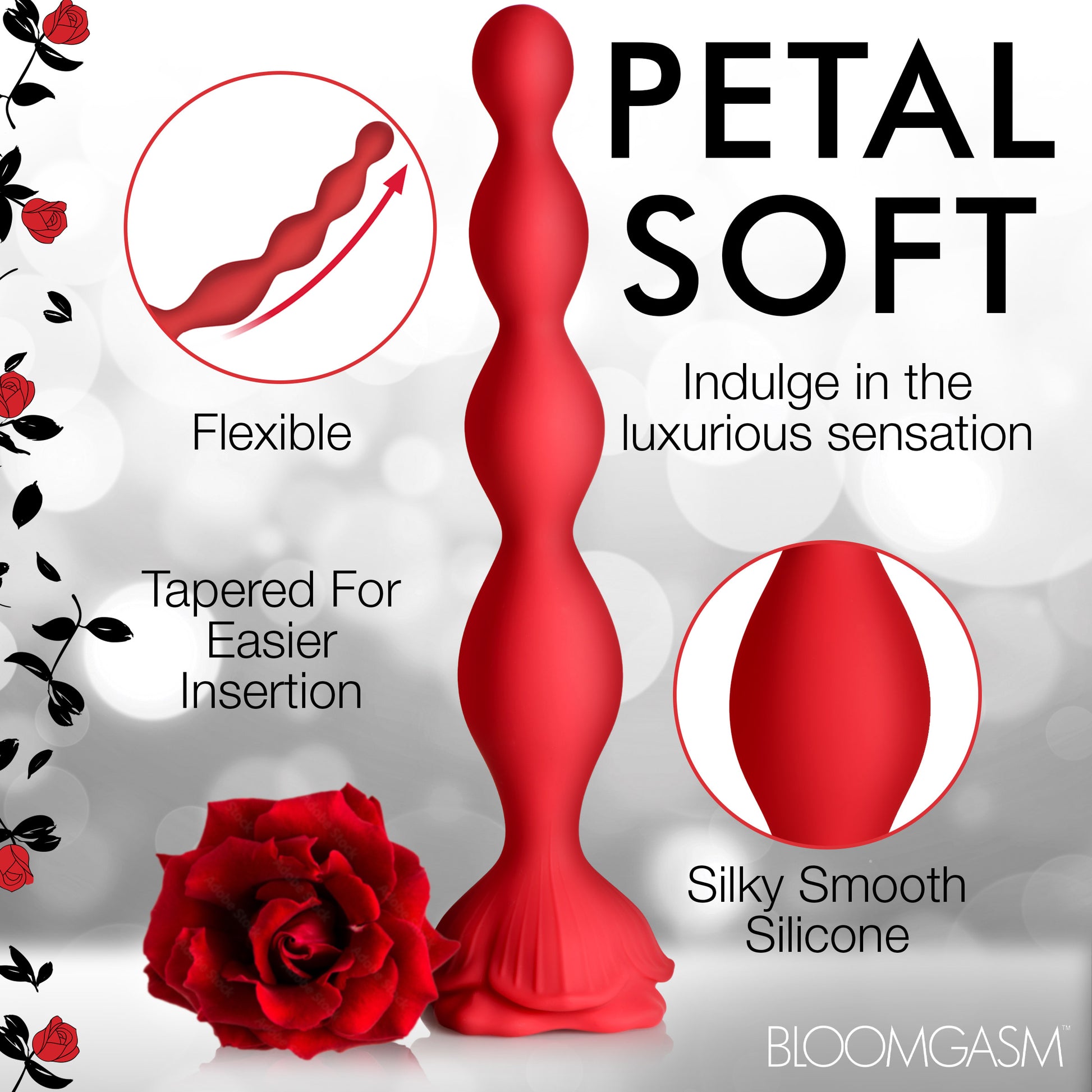 9x Beaded Bloom Silicone Rose Vibrator MS - My Secret Sex Toy Delivery 9x Beaded Bloom Silicone Rose Vibrator MS - My Secret Sex Toy Delivery