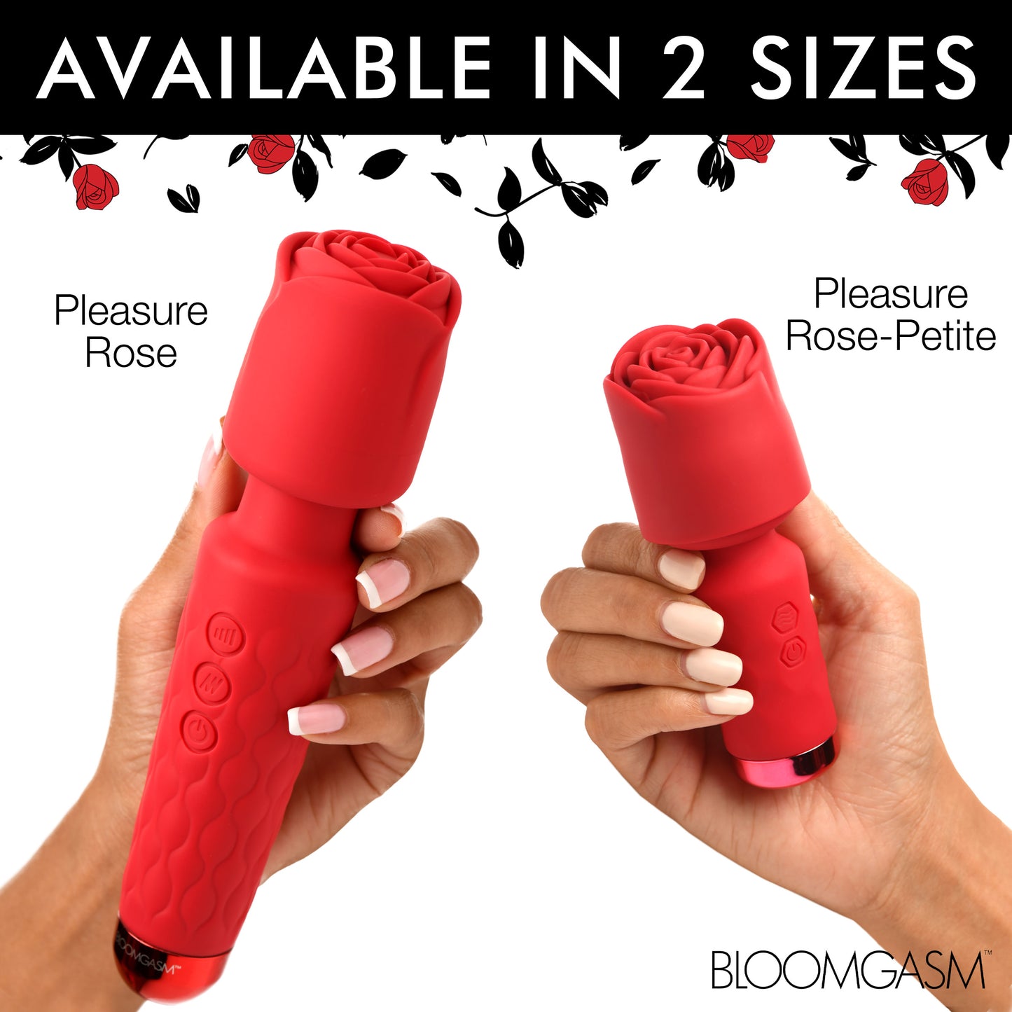 Deluxe Silicone Rose Wand