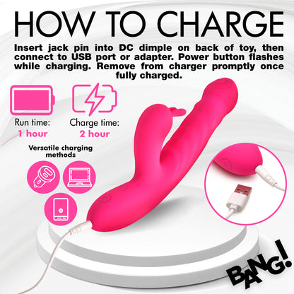 Thrusting And Vibrating Silicone Rabbit Vibrator MS - My Secret Sex Toy Delivery Thrusting And Vibrating Silicone Rabbit Vibrator MS - My Secret Sex Toy Delivery