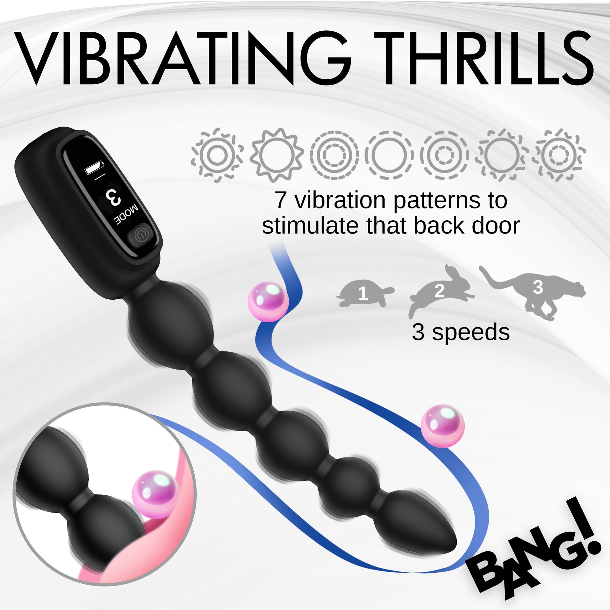 Silicone Anal Beads With Digital Display MS - My Secret Sex Toy Delivery Silicone Anal Beads With Digital Display MS - My Secret Sex Toy Delivery