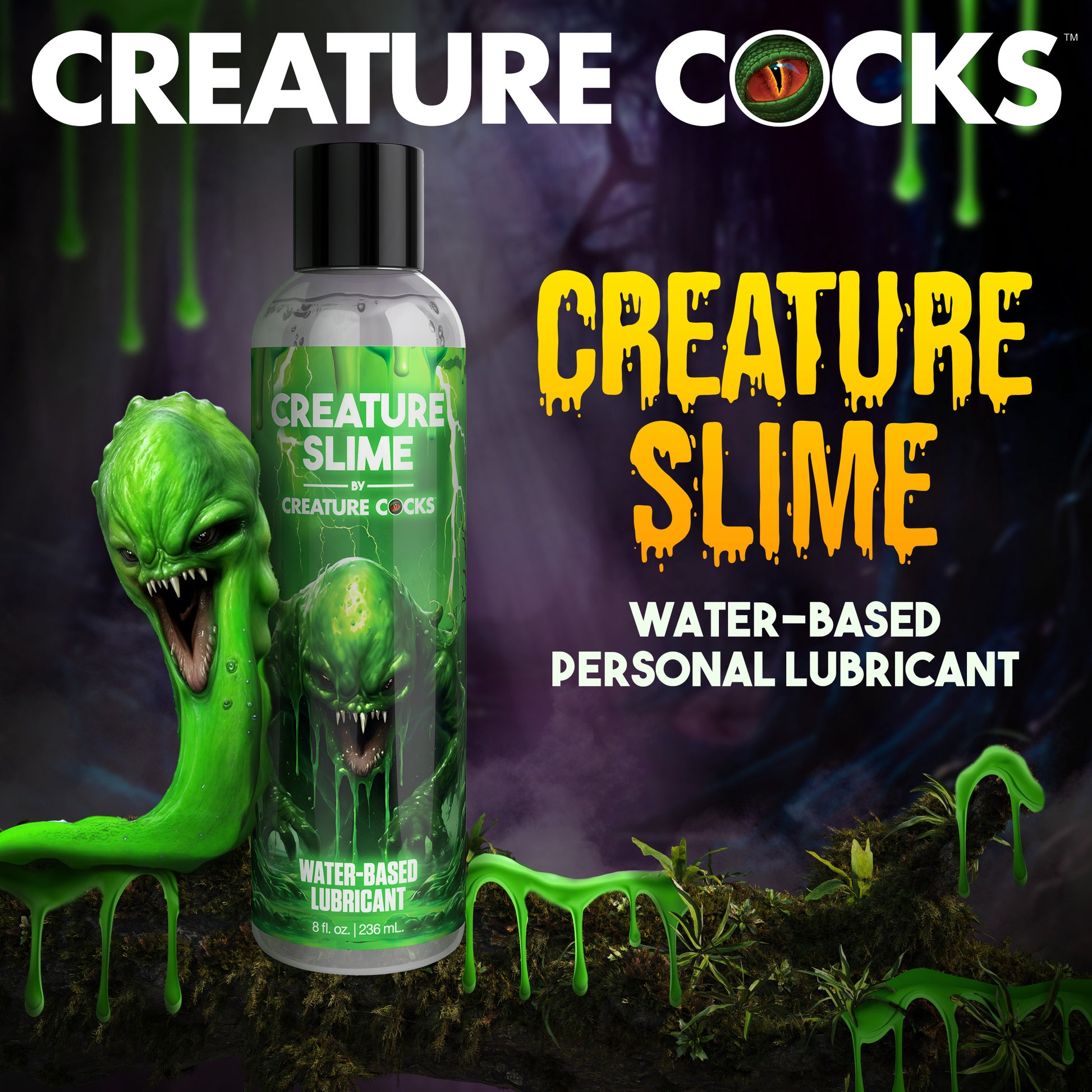 Creature Slime Water-based Lubricant - 8oz MS - My Secret Sex Toy Delivery Creature Slime Water-based Lubricant - 8oz MS - My Secret Sex Toy Delivery
