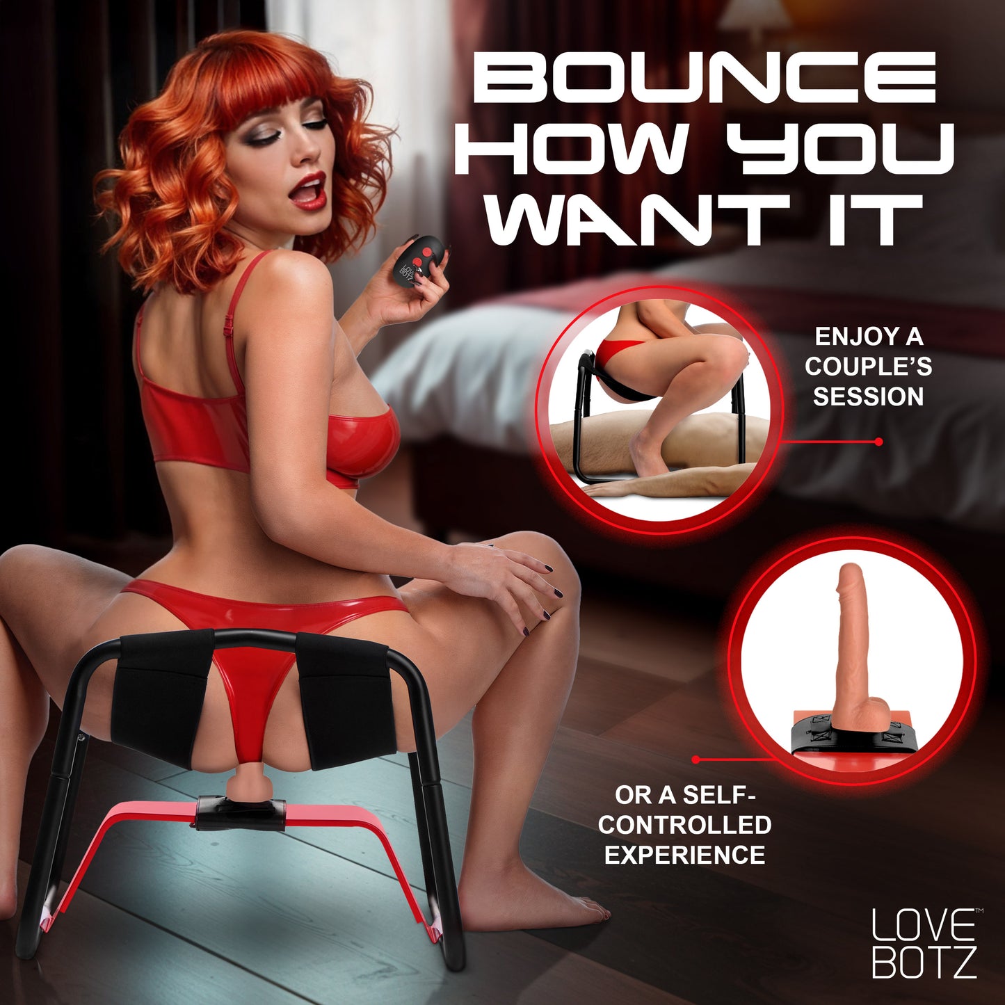 Bangin' Bench With Thrusting And Vibrating Dildo