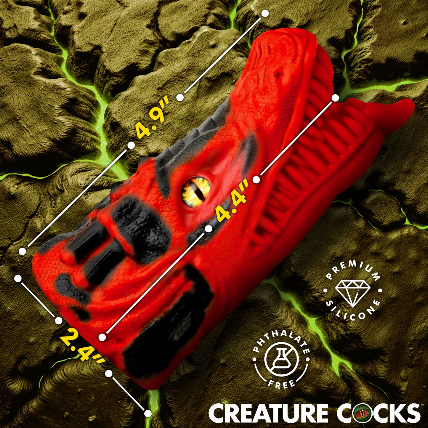 Dragon Tamer Silicone Stroker - Red