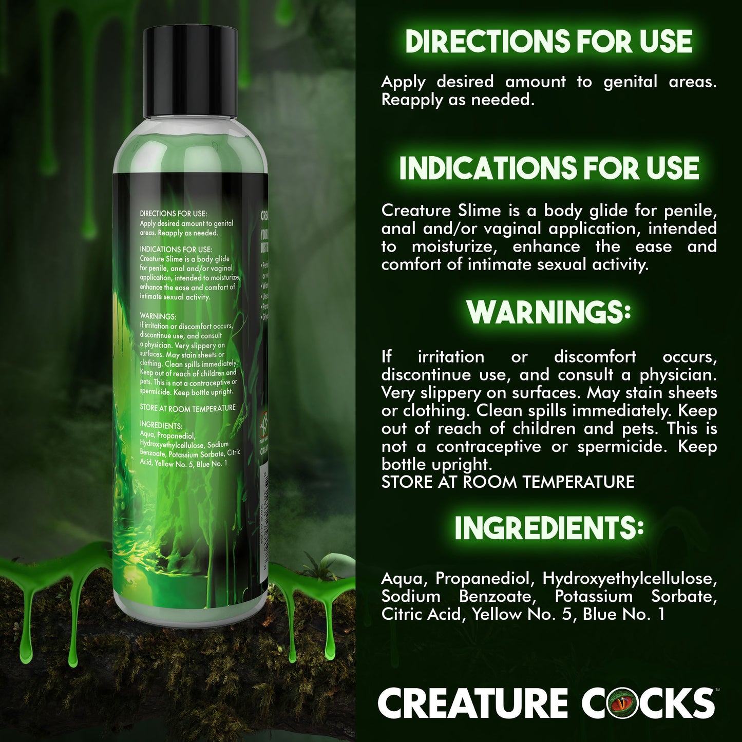 Green Creature Slime Water-based Lubricant