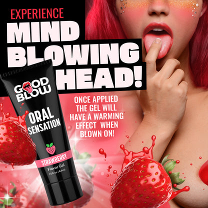 Oral Sensation Flavor Gel Pop Display Strawberry/cotton Candy