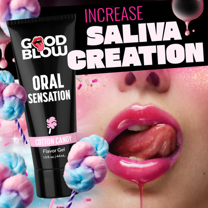 Oral Sensation Flavor Gel Pop Display Strawberry/cotton Candy