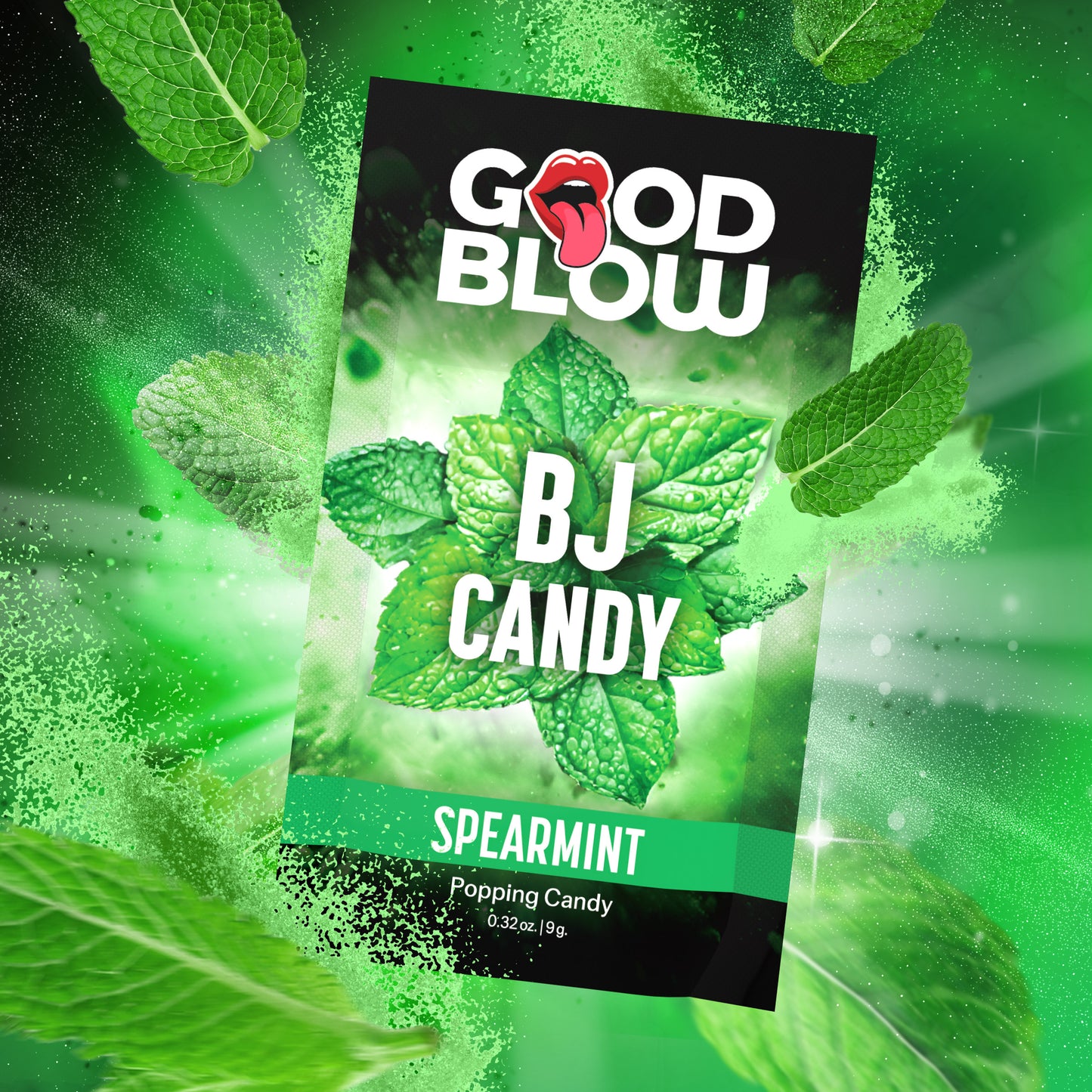 Lick & Blow Spearmint Popping Bj Candy