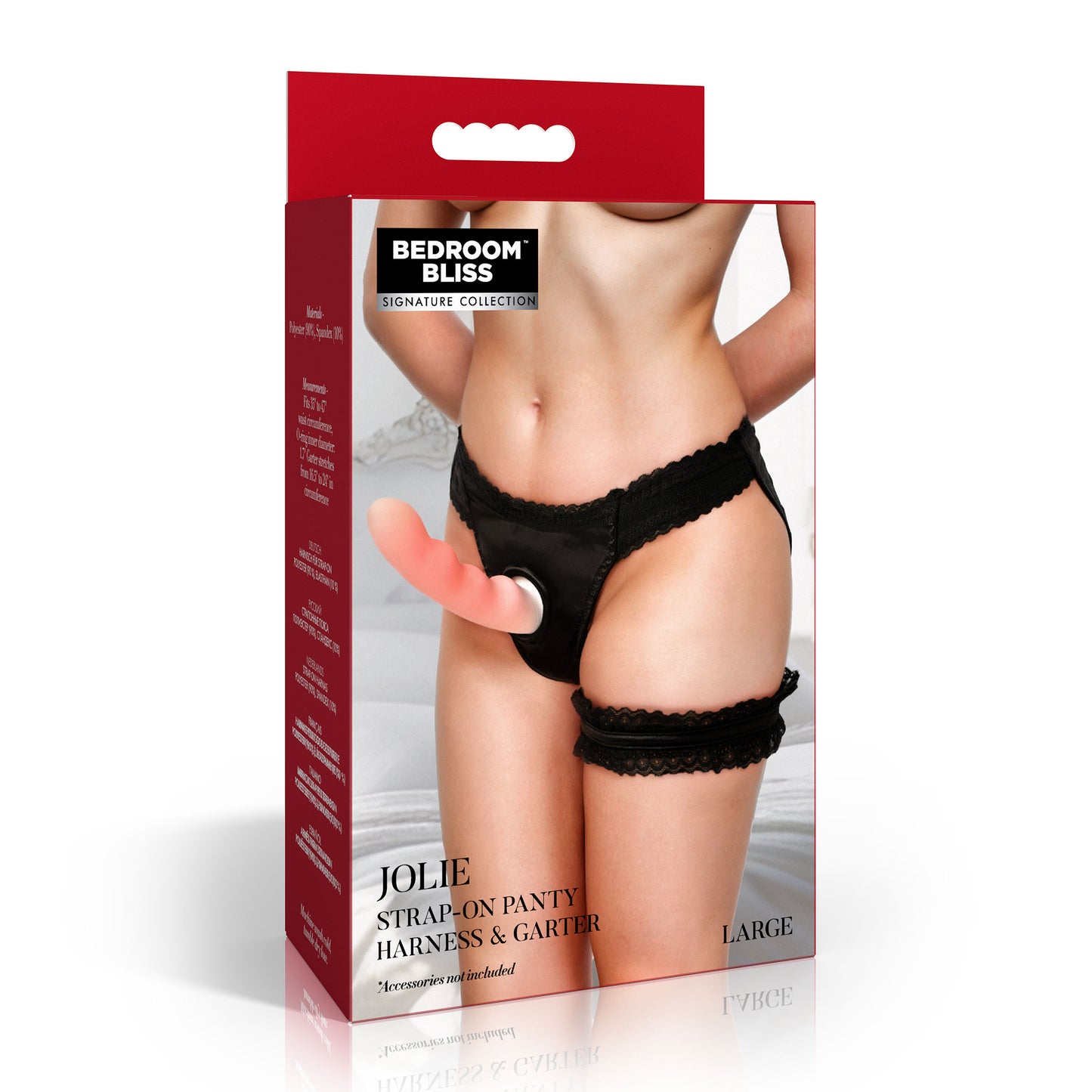 Jolie Strap-on Panty Harness & Garter - Large