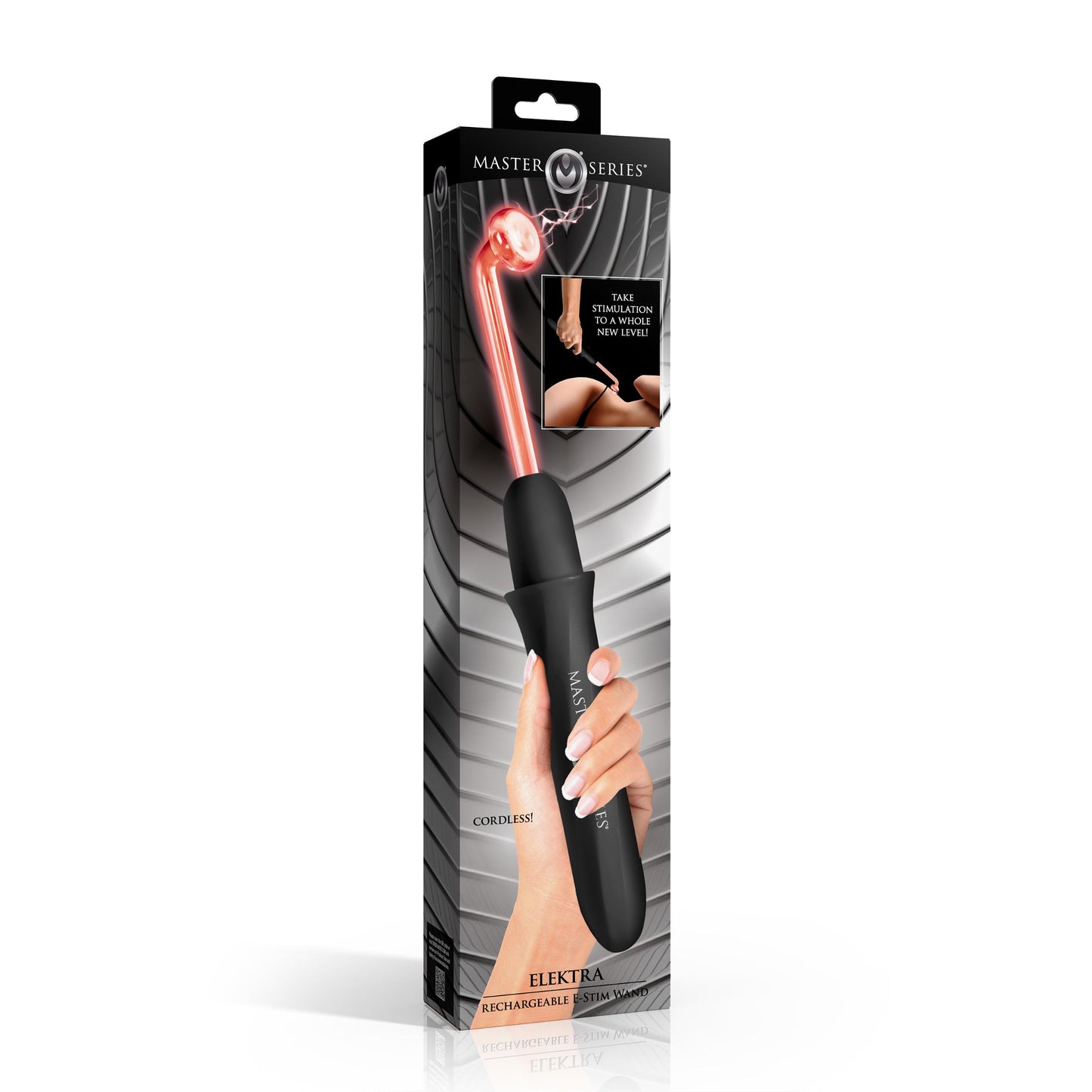 Elektra Rechargeable E-stim Wand - Black