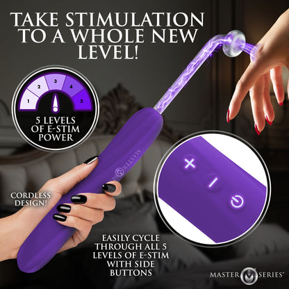Elektra Rechargeable E-stim Wand - Purple