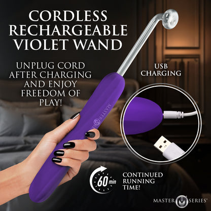 Elektra Rechargeable E-stim Wand - Purple