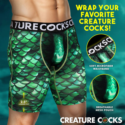 Creature Wear Cockness Monster Lake Creature Boxer Shorts - Small