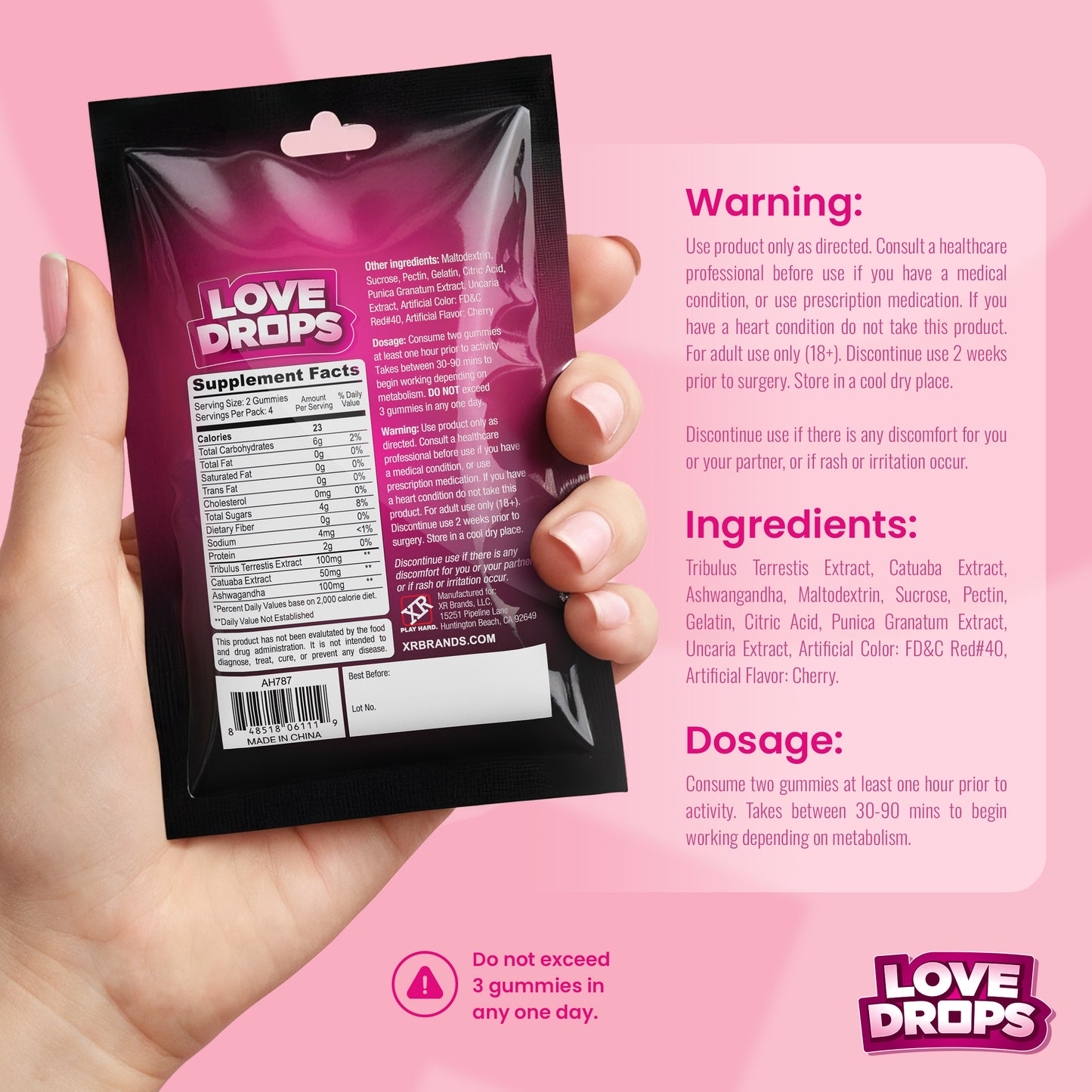 Sexual Enhancement Gummies For Her - Excite Pop Display 12ct