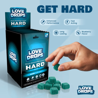 Sexual Enhancement Gummies For Him - Hard Pop Display 12ct
