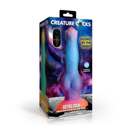 Astro Cock Vibrating Glow-in-the-dark Silicone Dildo